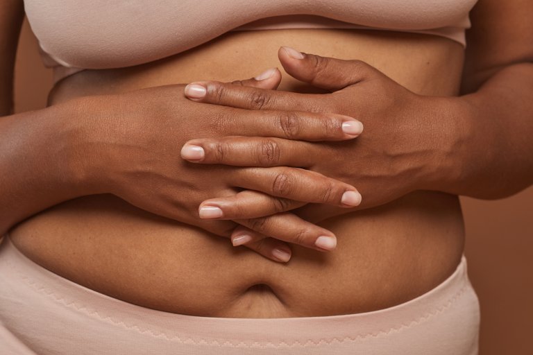 cortisol belly woman showing after 40s