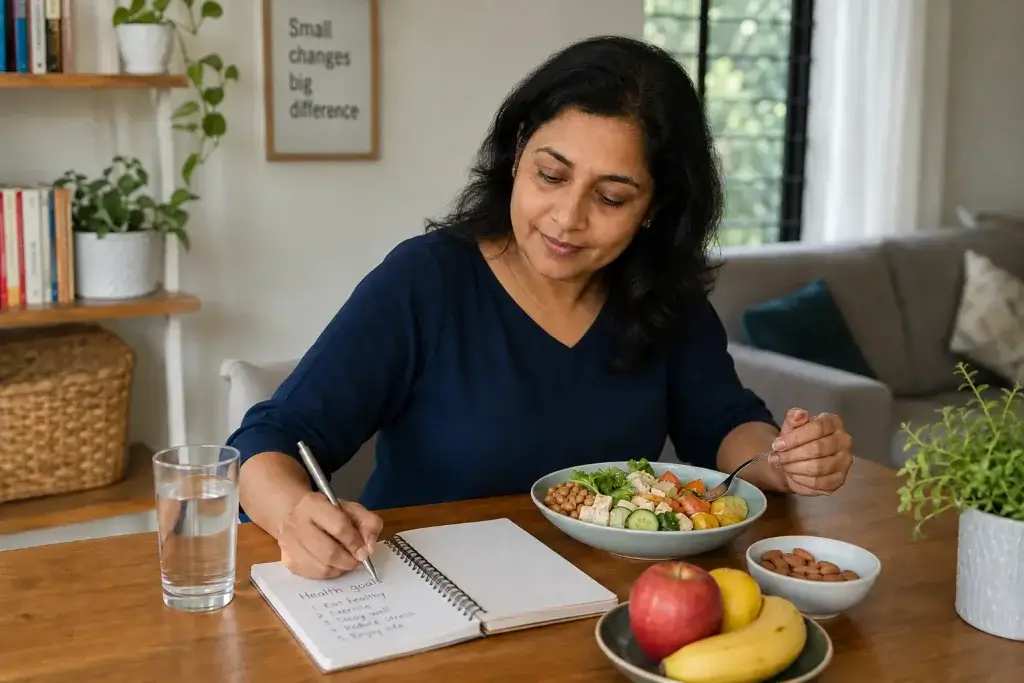 Best way to lose weight during menopause with healthy eating, protein-rich meals and sustainable lifestyle habits