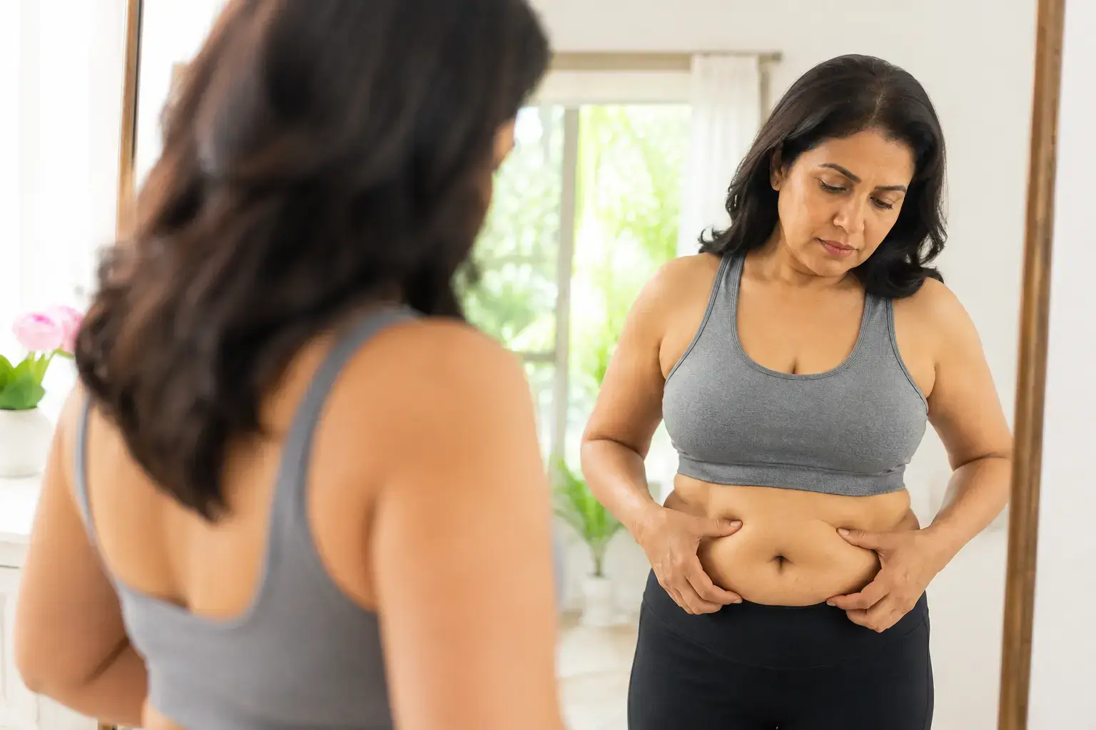 Estrogen weight gain and abdominal fat changes during menopause