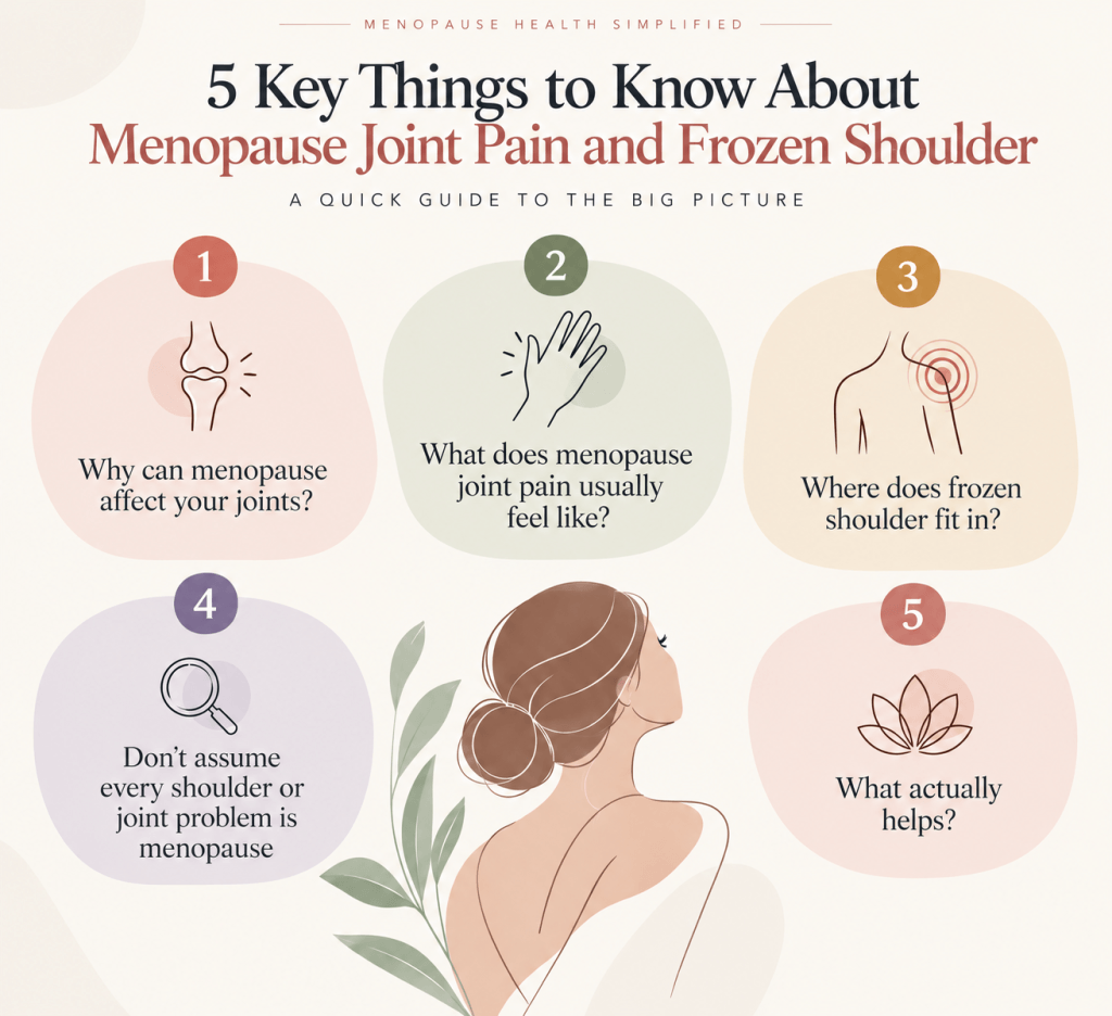 5 key things to know about menopause joint pain and frozen shoulder